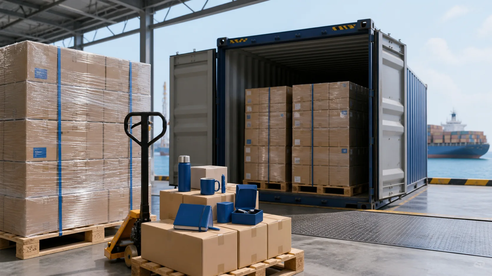 Sea freight bulk cartons and container loading