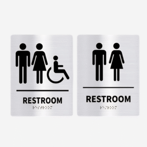 Restroom Signage Public Spaces