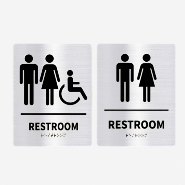 Restroom Signage Public Spaces