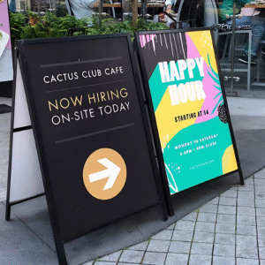 Flexible Fabric Frame Sign