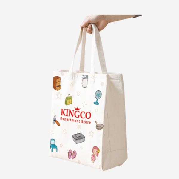 Custom Logo Tote Bag Work Travel Essential - Image 3