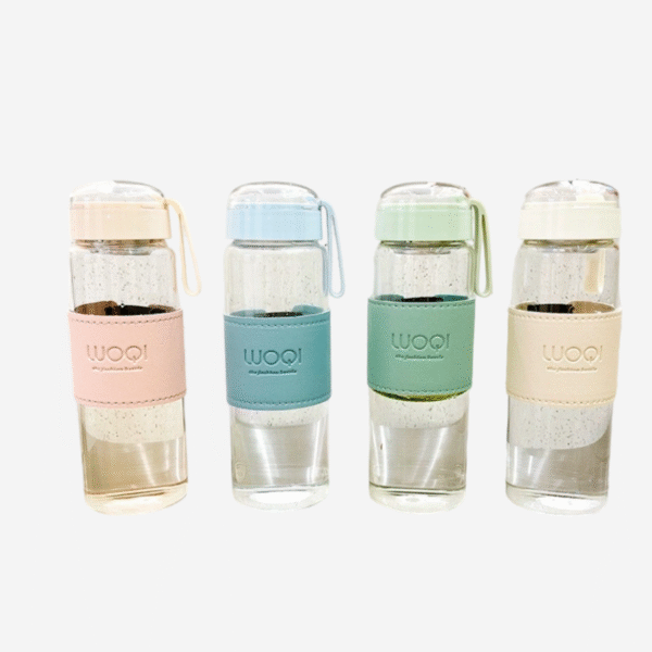 Elegant Glass Water Bottle Office Home - Image 3