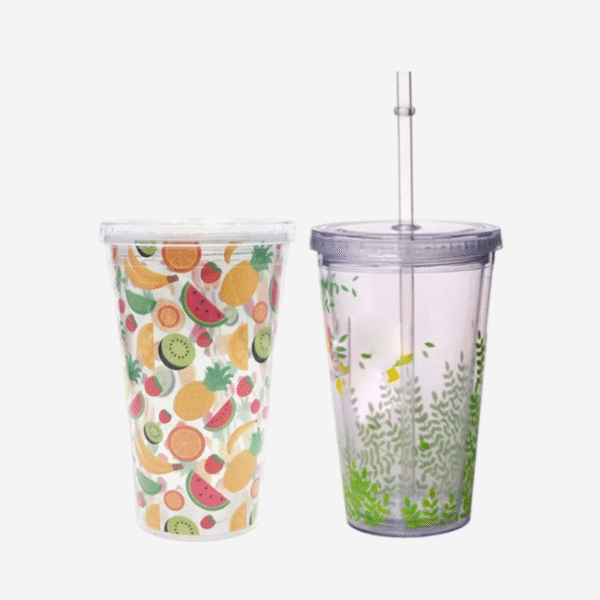 Straw Cup Cocktail Smoothie Set - Image 3