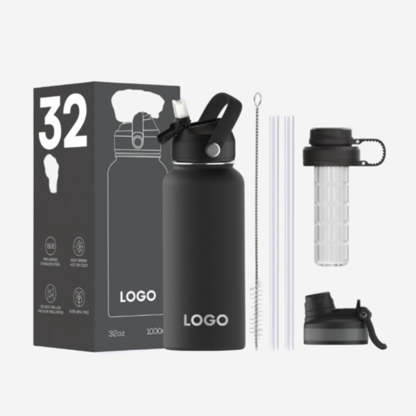 Custom Metal Water Bottle Logo Branding - Image 2