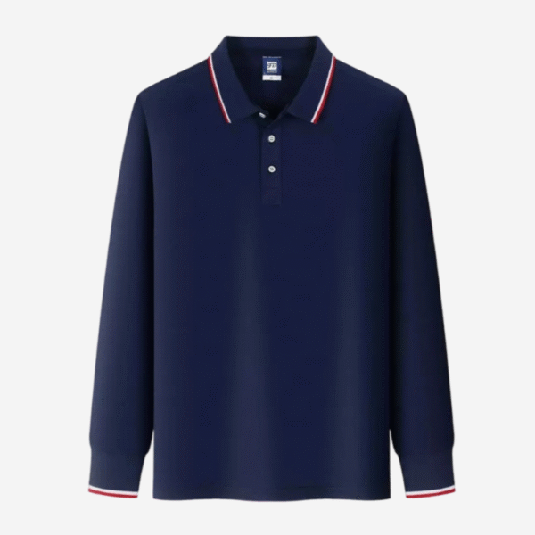 Premium Long Sleeve Polo Business Gifts - Image 2