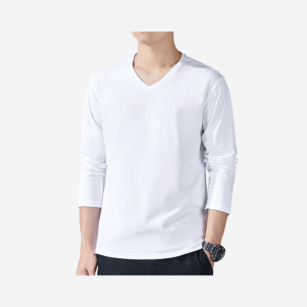 Popular Personalized Long Sleeve V-Neck T-Shirt - Image 2