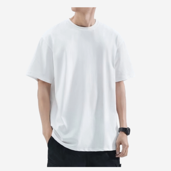 High Quality Custom Short Sleeve Round Neck T-Shirt - Image 3