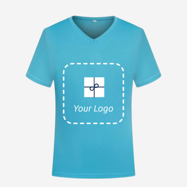 Best Selling Short Sleeve V-Neck Custom T-Shirt