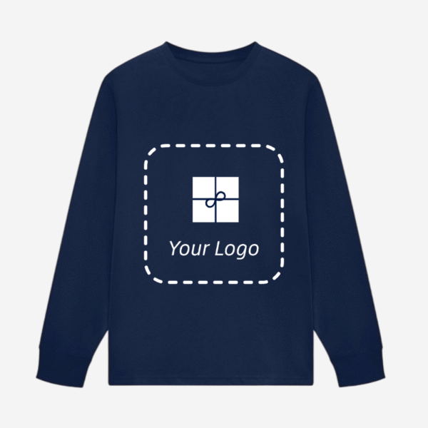 Premium Long Sleeve Round Neck T-Shirt for Branding