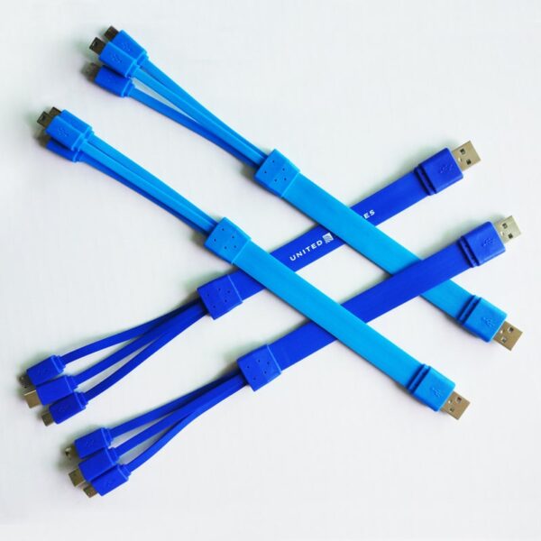 3-in-1 Colorful Spaghetti Charging Cable