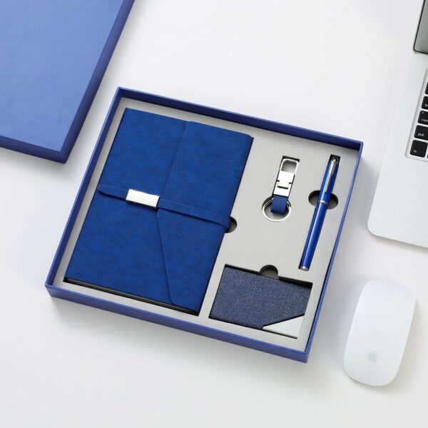 Business Gift Set 4-in-1 (Notebook/Business Card Holder/Keychain/Pen)