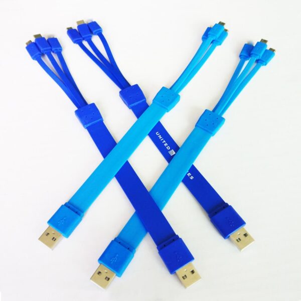 3-in-1 Colorful Spaghetti Charging Cable - Image 5