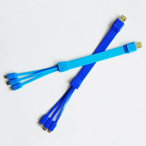 3-in-1 Colorful Spaghetti Charging Cable - Image 7