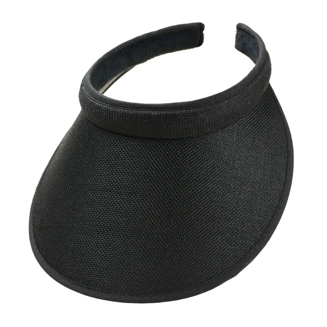 Wide-Brim Linen Shade Cap