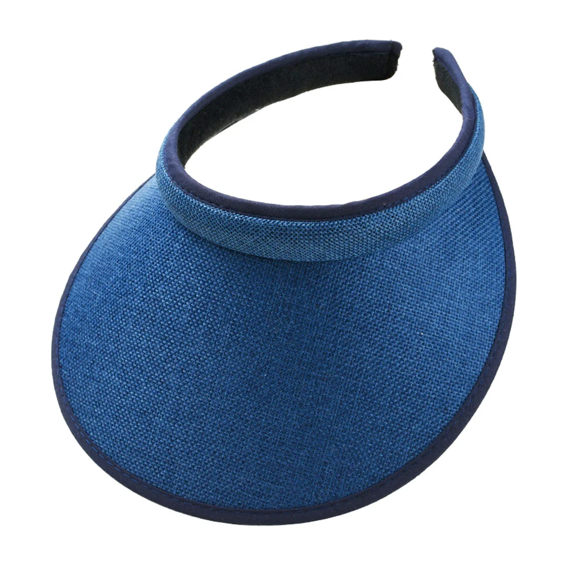 Wide-Brim Linen Shade Cap - Image 3