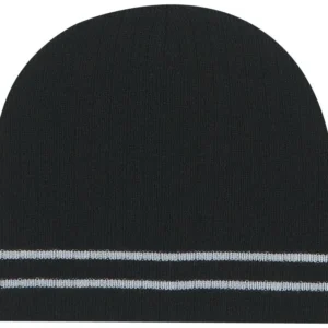 Double-Stripe Knit Beanie