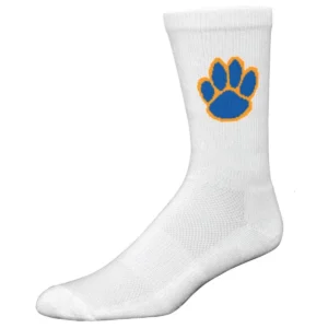White Crew Wicking Socks