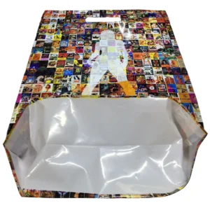 11"w x 15"h x 4"d Die Cut Patch Handle Plastic Bag