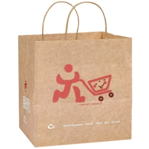 Paper Matte Flat Kraft Merchandise Bag
