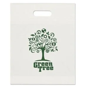 Plastic Die-Cut Retail Shopper - 12"w x 15"h x 3"d