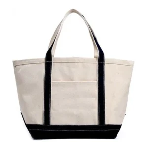 Canvas Large Zippered Tote