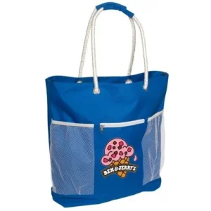 Mesh Polyester Zippered Tote