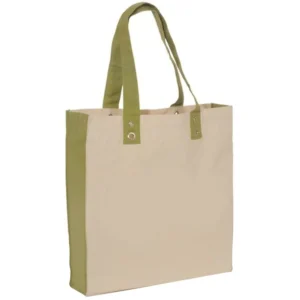 Cotton Canvas Zippered Tote - 15"w x 15"h x 3.25"d