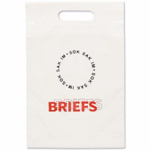 9.5"w x 14"h Die Cut Patch Handle Plastic Bag