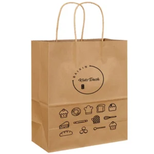 Paper Large White Kraft Grocery Bag - 16"