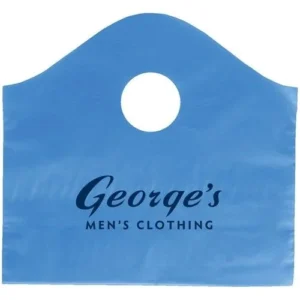 Die Cut Patch Handle Plastic Bag - 12"w x 11"h x 4"d