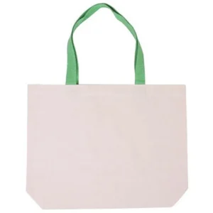 16"w x 12"h x 3.5"d Cotton Canvas Zippered Tote