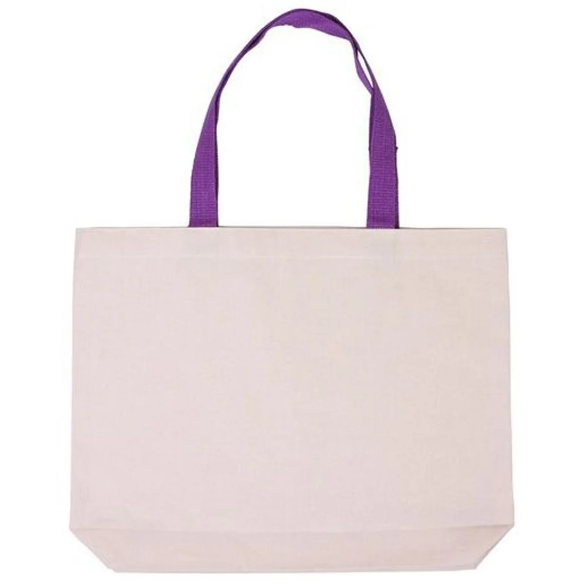 16"w x 12"h x 3.5"d Cotton Canvas Zippered Tote - Image 3