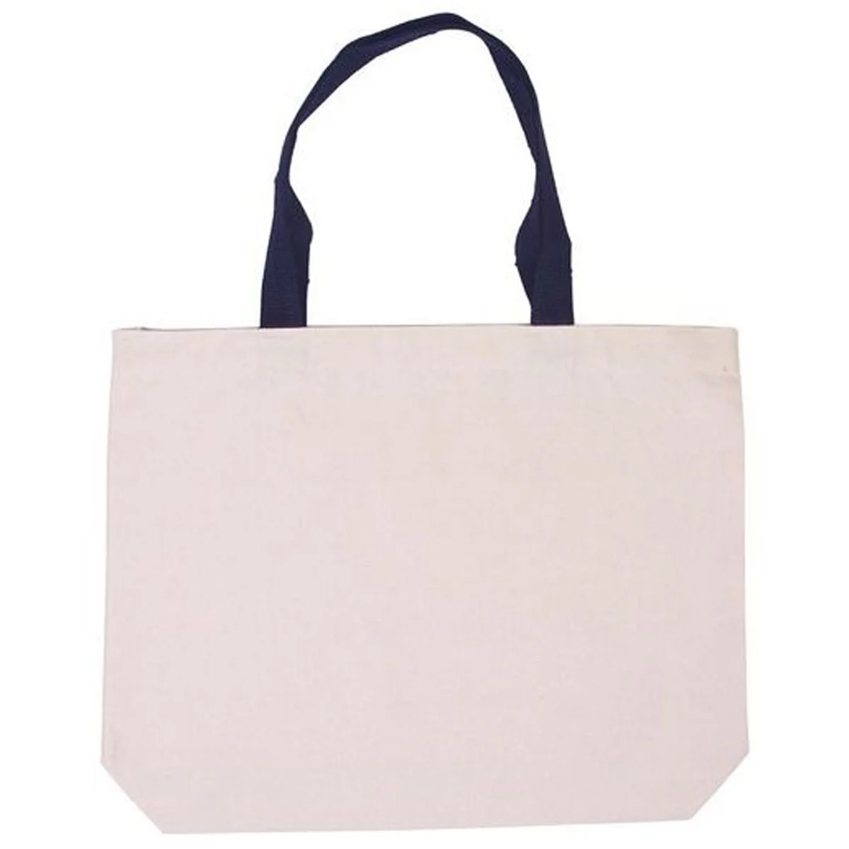 16"w x 12"h x 3.5"d Cotton Canvas Zippered Tote - Image 5