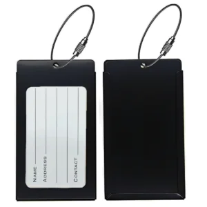 Metal Aluminum Leather Bag Tag