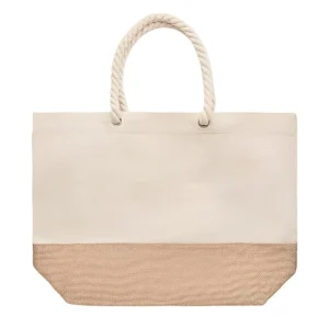 Jute Cotton Market Tote - 15.75"