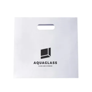 Paper Die Cut Patch Handle Plastic Bag