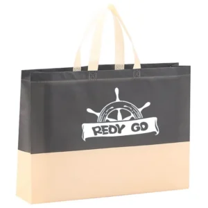 Large Trolley Shopping Tote - 17.5"w x 13"h x 4"d
