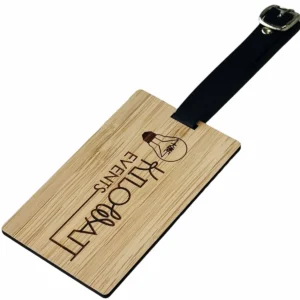 Bamboo Leather Bag ID Tag