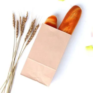 3.5"w x 7"h x 2.1"d Paper White Kraft Grocery Bag