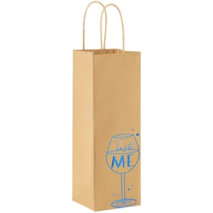 Paper 5" x 13" Flat Kraft Merchandise Bag