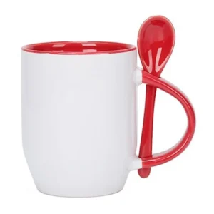 Spoon-Set Cafe Mug - 11 Oz