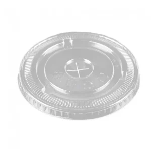 Flat PET Cup Lid - 92 mm