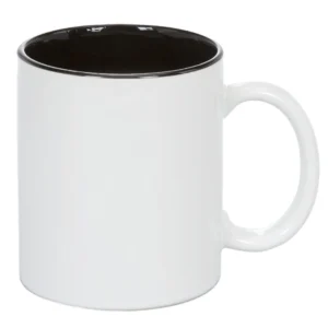 Ceramic 11 Oz Coffee Mugs - Two-Tone