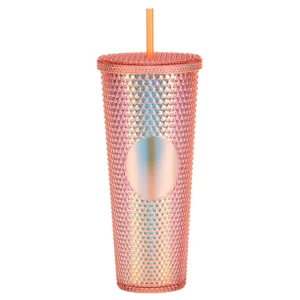 Plastic Double Wall Silicone Straw - 24 Oz