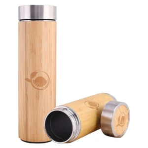 Bamboo Stainless Steel Insulated Tumblers - 17 Oz