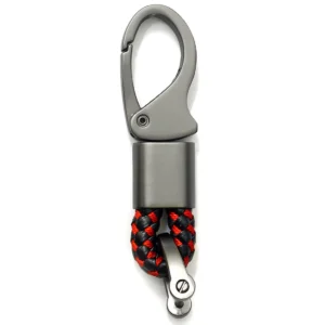 Leather Metal Wood Key Tag