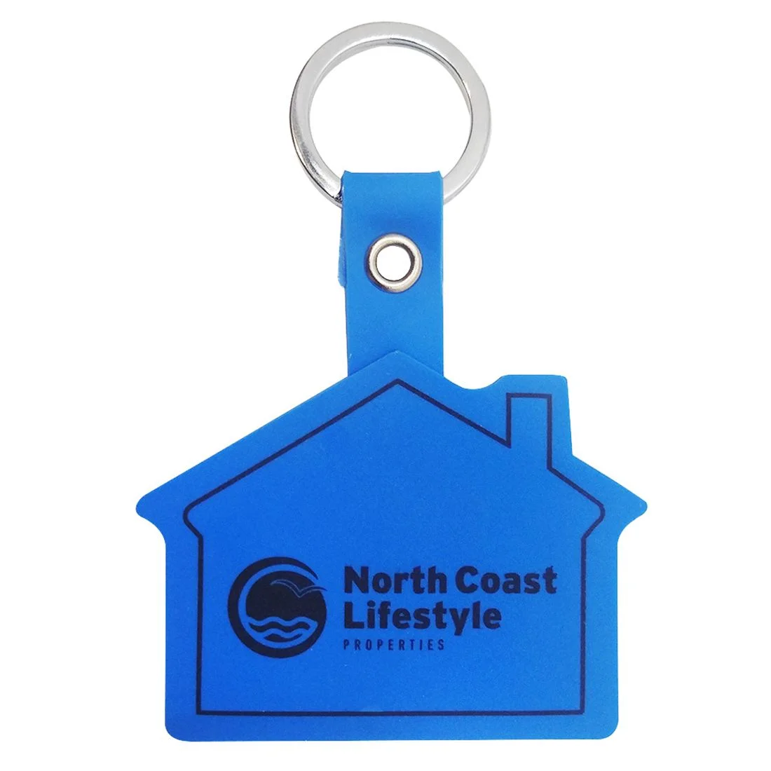 PVC House Acrylic Keychain