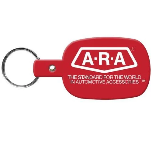 PVC Rectangle Sports Ball Keychain