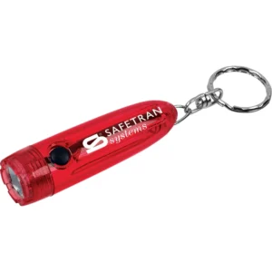 Plastic Light-Up Keychains - Bullet