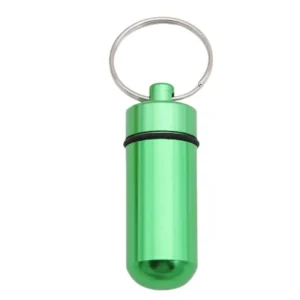 Waterproof Bottle Pill Box Key Tag